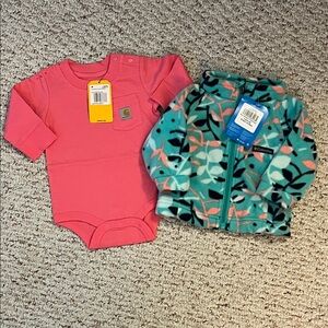 NWT! Infant Girls 3M Carhartt & Columbia Bundle